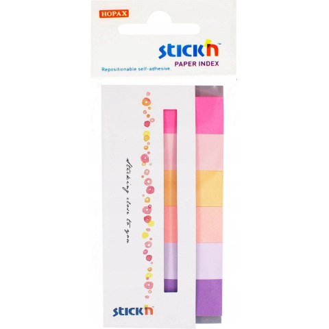 Zakładki papierowe 45x15mm 6 kolorów SPRING 180 kartek 21595 STICK'N Zakładki papierowe 45x15mm 6 kolorów SPRING 180 kartek 21595 STICK'N
