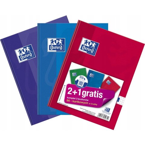 Brulion A5 96k kr.OXFORD 3szt.(2+1gratis)100302244 Brulion A5 96k kr.OXFORD 3szt.(2+1gratis)100302244