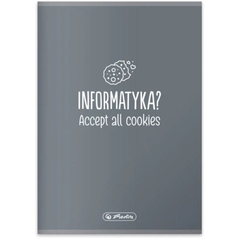 Zeszyt szkolny przedmiotowy A5 60 kartek w kratkę 70g INFORMATYKA 9577370 HERLITZ