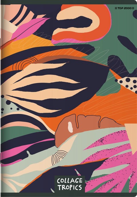 Zeszyt A5 60k linia margines COLLAGE TROPICS 400157928 TOP 2000 Zeszyt A5 60k linia margines COLLAGE TROPICS 400157928 TOP 2000