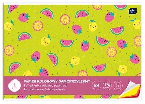Zeszyt papierów kolorowych B4 samoprzylepnych INTERDRUK Zeszyt papierów kolorowych B4 samoprzylepnych INTERDRUK