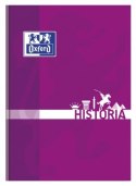 Zeszyt szkolny A5 przedmiotowy 80 kartek w kratkę HISTORIA 400128283 OXFORD