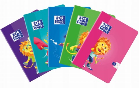 Zeszyt A5 32k 3linia kolorowa LION 400106955 OXFORD Zeszyt A5 32k 3linia kolorowa LION 400106955 OXFORD