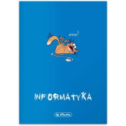 Zeszyt szkolny przedmiotowy A5 60 kartek w kratkę 70g INFORMATYKA 9500097 HERLITZ