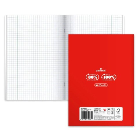 Zeszyt szkolny przedmiotowy A5 60 kartek w kratkę 70g MATEMATYKA 9500011 HERLITZ Zeszyt szkolny przedmiotowy A5 60 kartek w kratkę 70g MATEMATYKA 9500011 HERLITZ