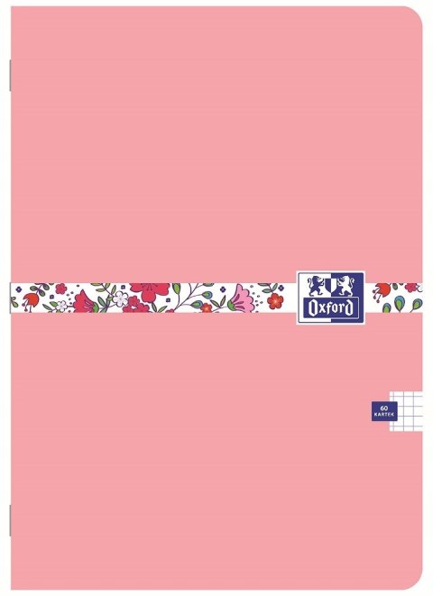 Zeszyt A5 60k kratka 90g FLORAL 400148581 OXFORD Zeszyt A5 60k kratka 90g FLORAL 400148581 OXFORD