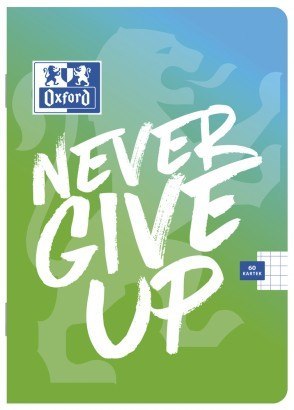 Zeszyt A5 60k kratka 90g NEVER GIVE UP 400114795 OXFORD Zeszyt A5 60k kratka 90g NEVER GIVE UP 400114795 OXFORD