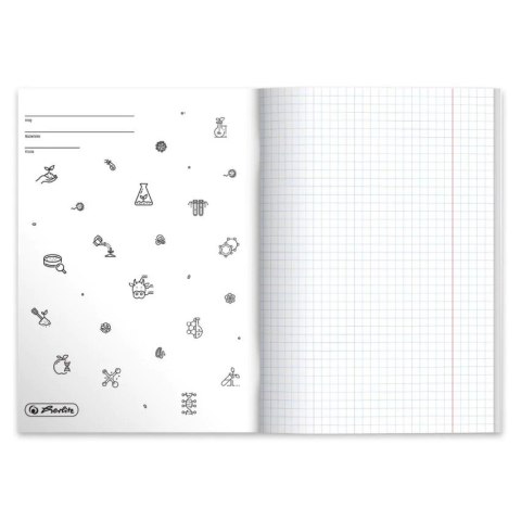 Zeszyt szkolny przedmiotowy A5 60 kartek w kratkę 70g BIOLOGIA 9577404 HERLITZ Zeszyt szkolny przedmiotowy A5 60 kartek w kratkę 70g BIOLOGIA 9577404 HERLITZ