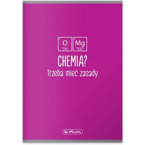 Zeszyt szkolny przedmiotowy A5 60 kartek w kratkę 70g CHEMIA 9577412 HERLITZ Zeszyt szkolny przedmiotowy A5 60 kartek w kratkę 70g CHEMIA 9577412 HERLITZ
