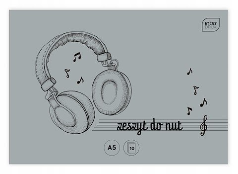 Zeszyt do nut A5 16kartek INTERDRUK Zeszyt do nut A5 16kartek INTERDRUK