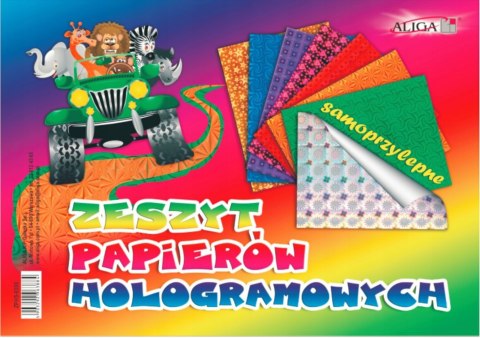 Zeszyt papierów holograficznych samoprzylepny B5 ZPHS-6388 ALIGA Zeszyt papierów holograficznych samoprzylepny B5 ZPHS-6388 ALIGA