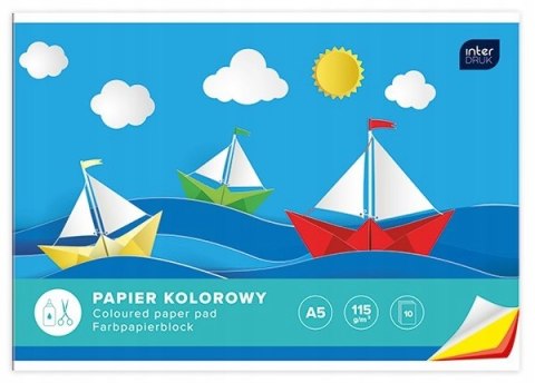 Zeszyt papierów kolorowych A5 10k INTERDRUK Zeszyt papierów kolorowych A5 10k INTERDRUK