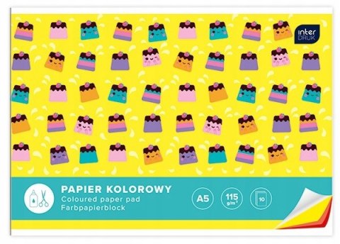 Zeszyt papierów kolorowych A5 10k INTERDRUK Zeszyt papierów kolorowych A5 10k INTERDRUK