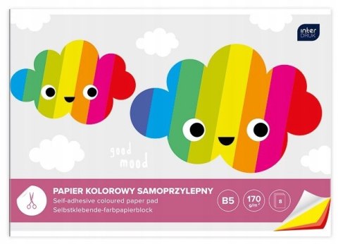 Zeszyt papierów kolorowych B5 8k samoprzylepnych INTERDRUK Zeszyt papierów kolorowych B5 8k samoprzylepnych INTERDRUK