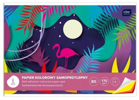 Zeszyt papierów kolorowych B5 8k samoprzylepnych INTERDRUK Zeszyt papierów kolorowych B5 8k samoprzylepnych INTERDRUK