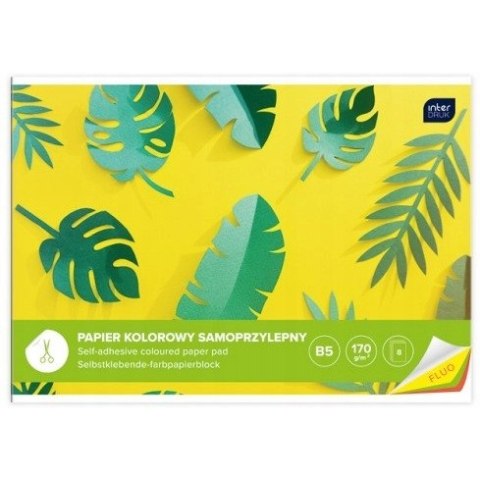 Zeszyt papierów kolorowych samoprzylepnych B5 FLUO INTERDRUK Zeszyt papierów kolorowych samoprzylepnych B5 FLUO INTERDRUK