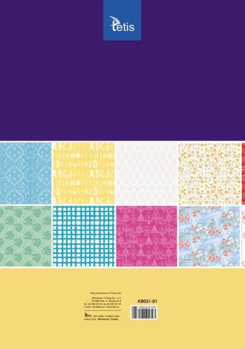 Zeszyt papierów kreatywnych A3 16k 100g KB031-01 TETIS Zeszyt papierów kreatywnych A3 16k 100g KB031-01 TETIS