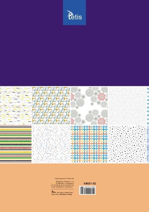 Zeszyt papierów kreatywnych A3 16k 100g KB031-02 TETIS Zeszyt papierów kreatywnych A3 16k 100g KB031-02 TETIS