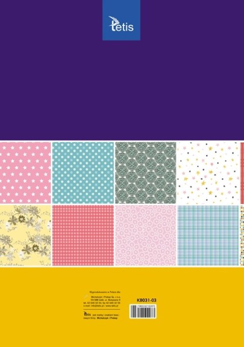 Zeszyt papierów kreatywnych A3 16k 100g KB031-03 TETIS Zeszyt papierów kreatywnych A3 16k 100g KB031-03 TETIS