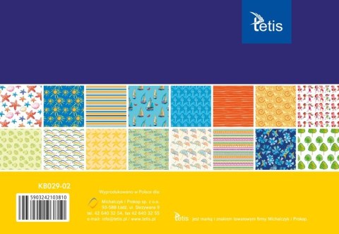 Zeszyt papierów kreatywnych A5 16k 100g KB029-02 TETIS Zeszyt papierów kreatywnych A5 16k 100g KB029-02 TETIS