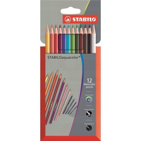 Kredki AQUACOL tektur.12 kol.. 1612-3 Kredki AQUACOL tektur.12 kol.. 1612-3