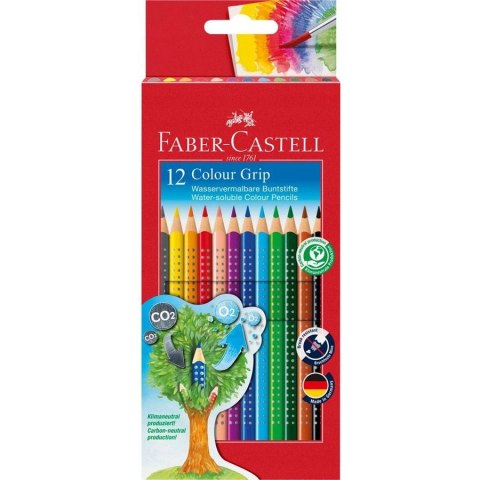 Kredki GRIP 2001 12szt.op.kart FC 112412 201170 FABER-CASTELL Kredki GRIP 2001 12szt.op.kart FC 112412 201170 FABER-CASTELL