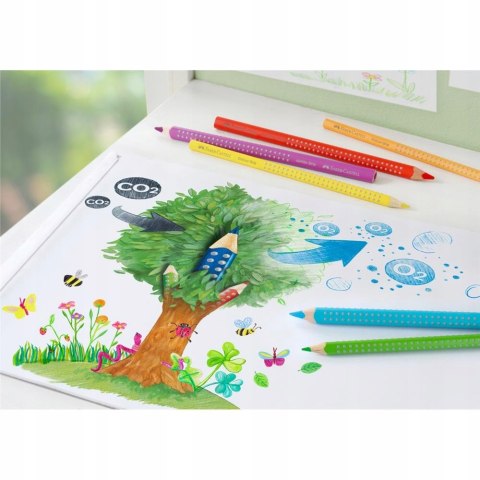 Kredki GRIP 2001 6 kolorów opak. kartonowe 112406 FABER-CASTELL Kredki GRIP 2001 6 kolorów opak. kartonowe 112406 FABER-CASTELL
