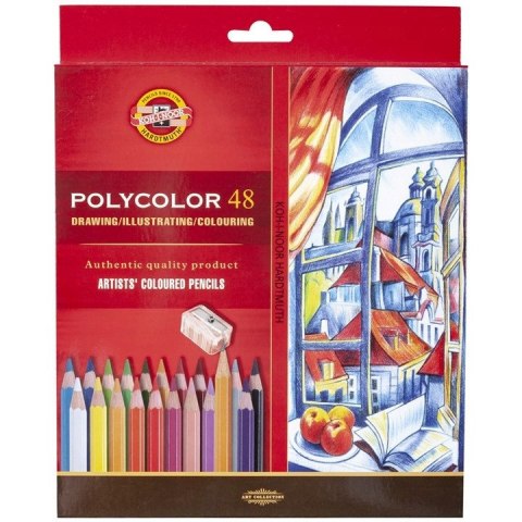 Kredki POLYCOLOR 48 kolorów 3836 KOH-I-NOOR Kredki POLYCOLOR 48 kolorów 3836 KOH-I-NOOR