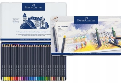 Kredki akwaarelowe GOLDFABER aqua 24kol.opakowanie metalowe 114624 Faber-Castell Kredki akwaarelowe GOLDFABER aqua 24kol.opakowanie metalowe 114624 Faber-Castell