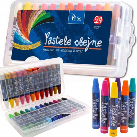 Kredki pastele olejne heksagonalne 24kol KT020-AF Kredki pastele olejne heksagonalne 24kol KT020-AF