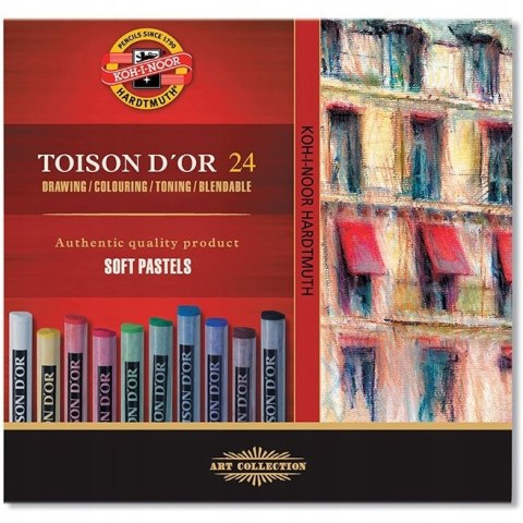 Kredki pastele suche 24kol 8514 KOH-I-NOOR Kredki pastele suche 24kol 8514 KOH-I-NOOR