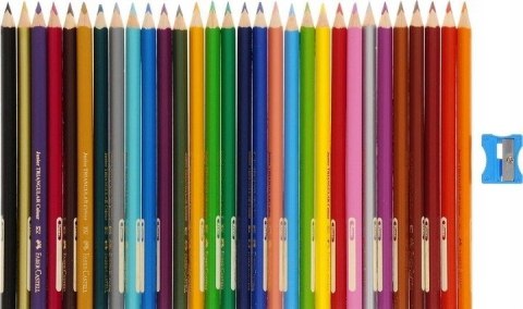 Kredki trójkątne FABER-CASTELL Junior Grip 30 kolorów 116530 FC Kredki trójkątne FABER-CASTELL Junior Grip 30 kolorów 116530 FC