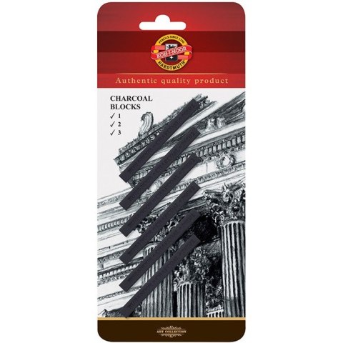 Węgiel prasowany w sztyfcie twardość 1,2,3; 7x7mm op. 6szt KOH-I-NOOR 8683 Węgiel prasowany w sztyfcie twardość 1,2,3; 7x7mm op. 6szt KOH-I-NOOR 8683