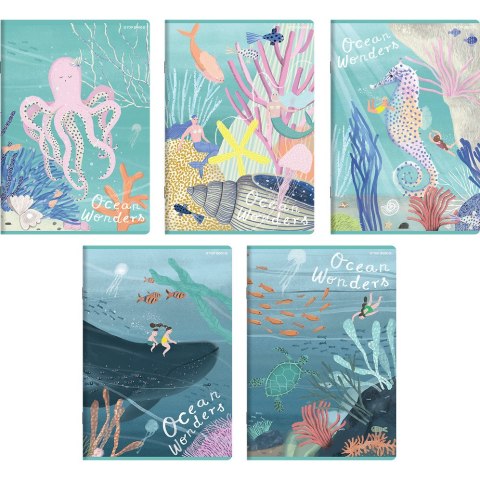 Zeszyt A5 32k 3linia kolorowa OCEAN WONDERS 400182345 TOP 2000 Zeszyt A5 32k 3linia kolorowa OCEAN WONDERS 400182345 TOP 2000