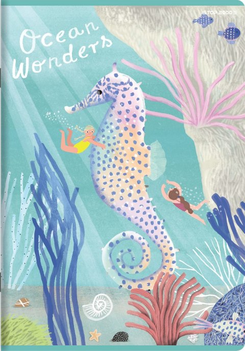 Zeszyt A5 32k 3linia kolorowa OCEAN WONDERS 400182345 TOP 2000 Zeszyt A5 32k 3linia kolorowa OCEAN WONDERS 400182345 TOP 2000