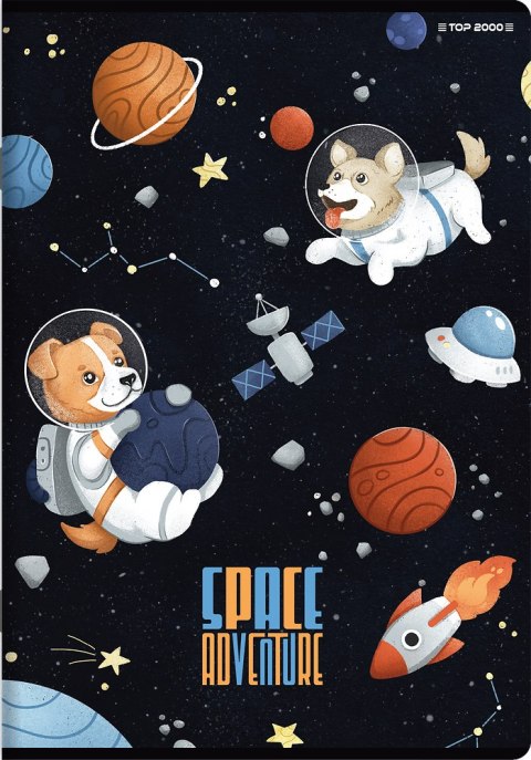 Zeszyt A5 32k 3linia kolorowa SPACE ADVENTURE 400182346 TOP 2000 Zeszyt A5 32k 3linia kolorowa SPACE ADVENTURE 400182346 TOP 2000