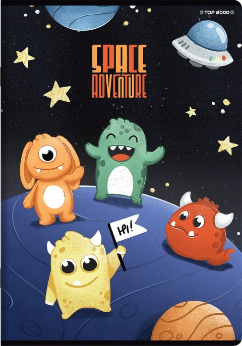 Zeszyt A5 32k 3linia kolorowa SPACE ADVENTURE 400182346 TOP 2000 Zeszyt A5 32k 3linia kolorowa SPACE ADVENTURE 400182346 TOP 2000