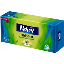 Chusteczki VELVET BALSAM (70 sztuk) 3 warstwy ekstrakt z Aloesu i Nagietka