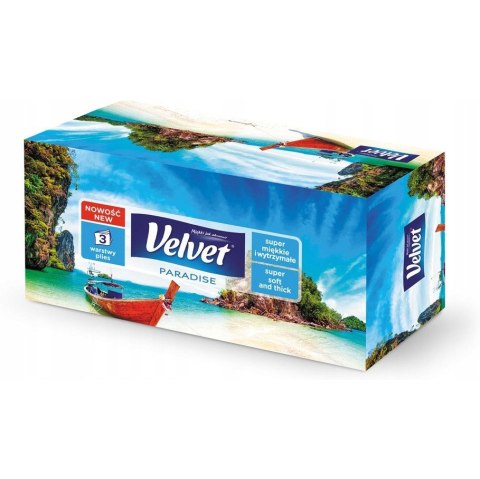 Chusteczki uniwersalne 3w PARADISE (120 sztuk) VELVET 61250225 Chusteczki uniwersalne 3w PARADISE (120 sztuk) VELVET 61250225