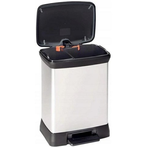 Kosz na śmieci CURVER DECO BIN z pedałem 10L+18L srebrny metalizowany 02165-582-00 203291 Kosz na śmieci CURVER DECO BIN z pedałem 10L+18L srebrny metalizowany 02165-582-00 203291