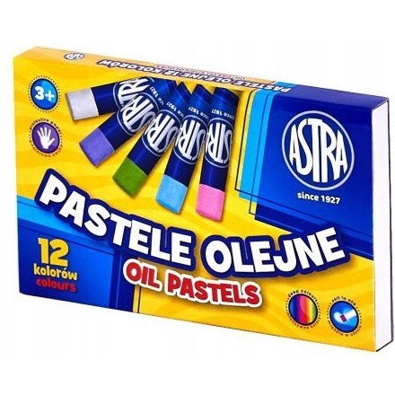 Pastele olejne zestaw 12 kolorów kredki 313112001 ASTRA Pastele olejne zestaw 12 kolorów kredki 313112001 ASTRA