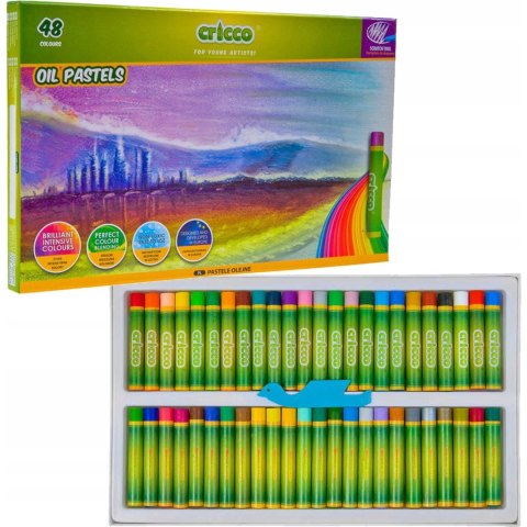 Kredki pastele olejne CRICCO 48kol CR481K48 Kredki pastele olejne CRICCO 48kol CR481K48