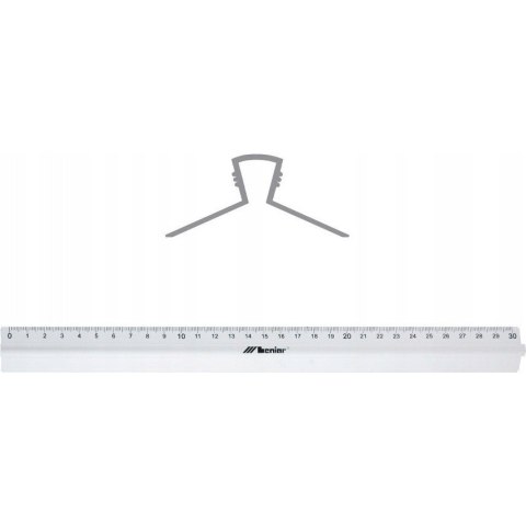 Linijka aluminiowa 30cm z uchwytem 30317 LENIAR Linijka aluminiowa 30cm z uchwytem 30317 LENIAR