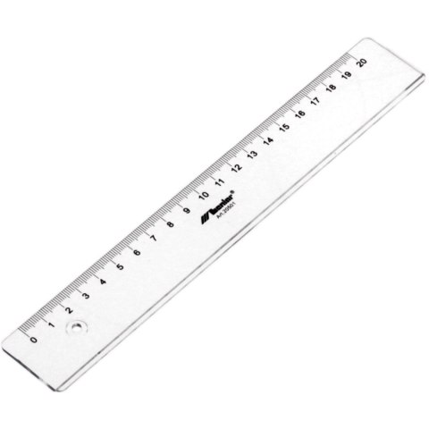 Linijka przezroczysta 20cm 20501 LENIAR Linijka przezroczysta 20cm 20501 LENIAR