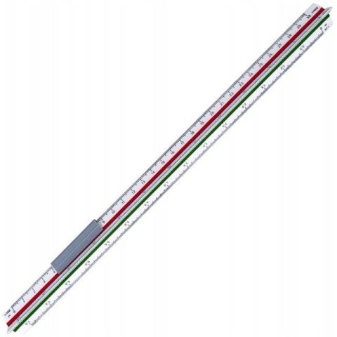 Linijka skalówka trójboczna budowlana 602 KOH-I-NOOR 715004 Linijka skalówka trójboczna budowlana 602 KOH-I-NOOR 715004