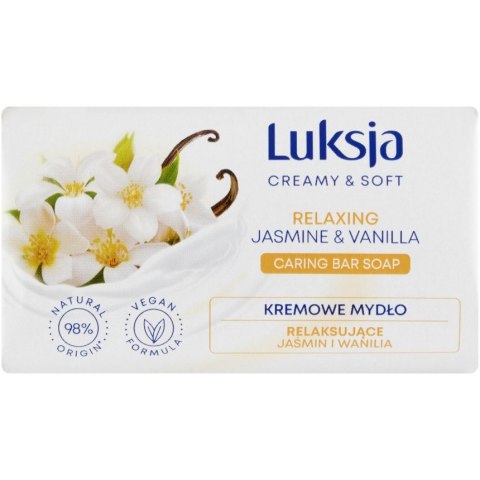 Mydło w kostce LUKSJA 90g o zapachu JAŚMIN I WANILIA Mydło w kostce LUKSJA 90g o zapachu JAŚMIN I WANILIA