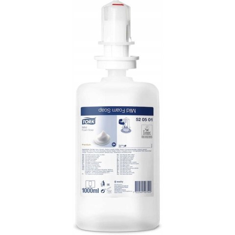 Mydło w piance delikatne PREMIUM 1L S4 520501 TORK Mydło w piance delikatne PREMIUM 1L S4 520501 TORK