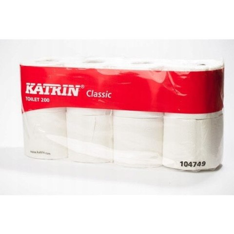 Papier toaletowy KATRIN 2w celuloza 23,4m(8 sztuk) CLASSIC TOILET 200 104749/476154 Papier toaletowy KATRIN 2w celuloza 23,4m(8 sztuk) CLASSIC TOILET 200 104749/476154