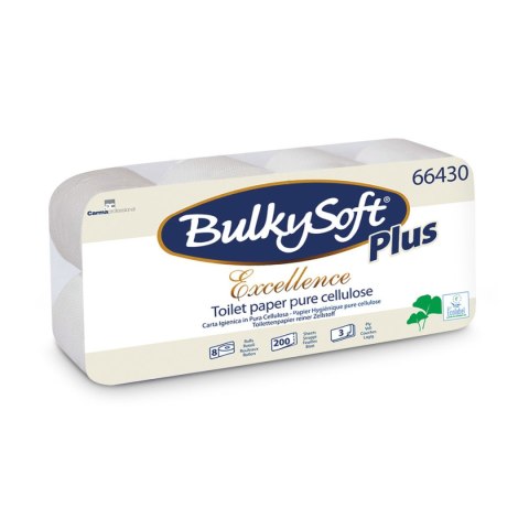 Papier toaletowy 3w 23m 200 listków (8rolek) celuloza 66430 BULKYSOFT Excellence Papier toaletowy 3w 23m 200 listków (8rolek) celuloza 66430 BULKYSOFT Excellence