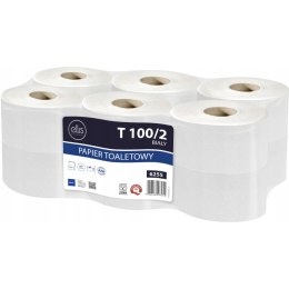 Papier toaletowy biały 100m 2w(12 rolek) celuloza JUMBO ELLIS COMFORT 6255